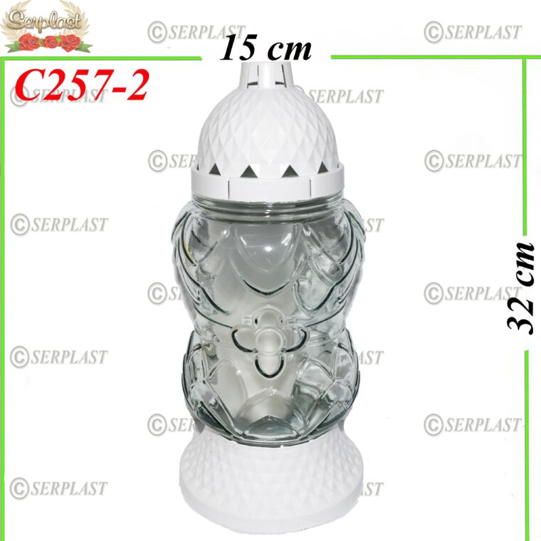 Candelă cu flori 13 lei (set de 6 buc), 32cm, C257-2 -w