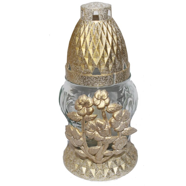 Candelă cu flori 3.28 lei (set de 11 buc), 17cm, C30-1