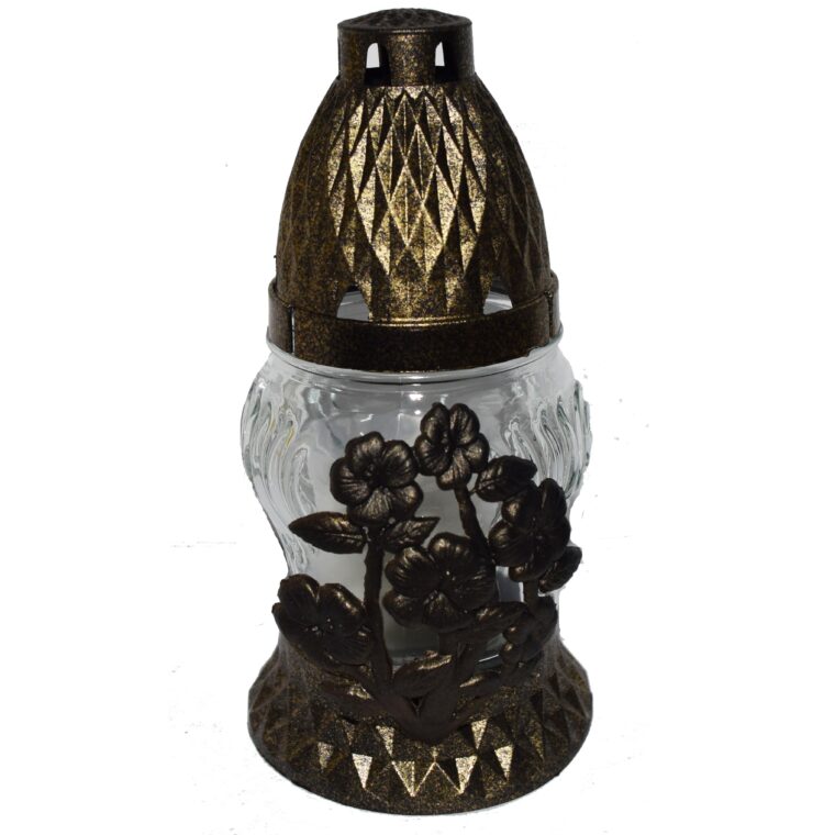 Candelă cu flori 3.28 lei (set de 11 buc), 17cm, C30-2