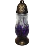 Candelă cu flori 8.4 lei (set de 6 buc), 28cm, C145-4
