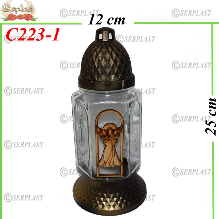 Candelă cu ingeras 11.5 lei (set de 6 buc) 25 cm, C223-1 -w
