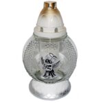 Candelă cu ingeras 12.5 lei (set de 8 buc), 23cm, C245-2