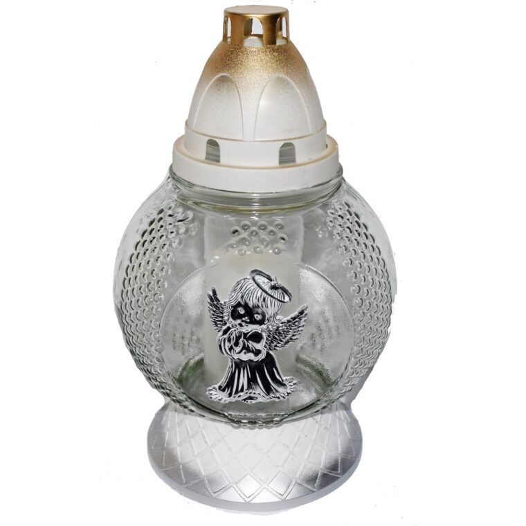 Candelă cu ingeras 12.5 lei (set de 8 buc), 23cm, C245-2