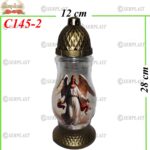 Candelă cu ingeras 8.4 lei (set de 6 buc), 28cm, C145-2 -w