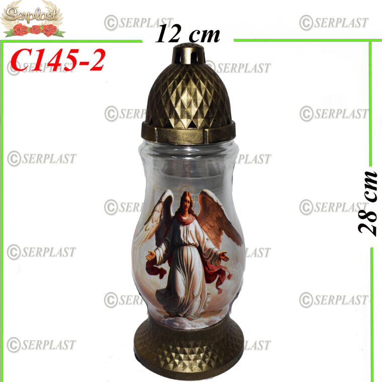 Candelă cu ingeras 8.4 lei (set de 6 buc), 28cm, C145-2 -w