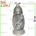 Candelă cu model trandafir 13 lei (set de 6 buc), 28 cm, C259-2 - w