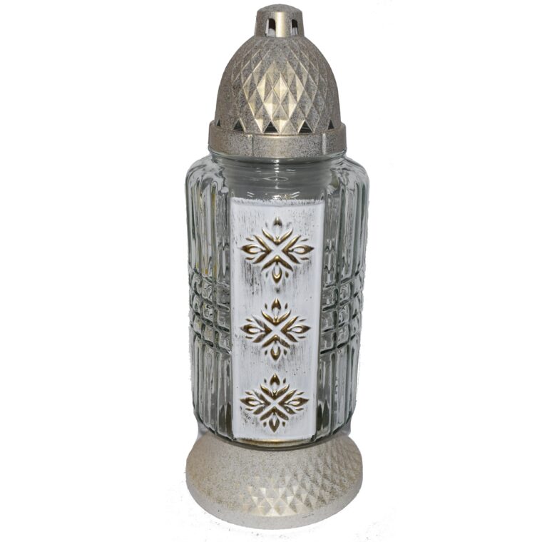 Candelă cu simboluri 15 lei (set de 6 buc) 29 cm, C309-2