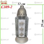 Candelă cu simboluri 15 lei (set de 6 buc) 29 cm, C309-2 -w
