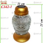 Candelă solar 17.5 lei (set de 6 buc), 21cm, C342-1 -w