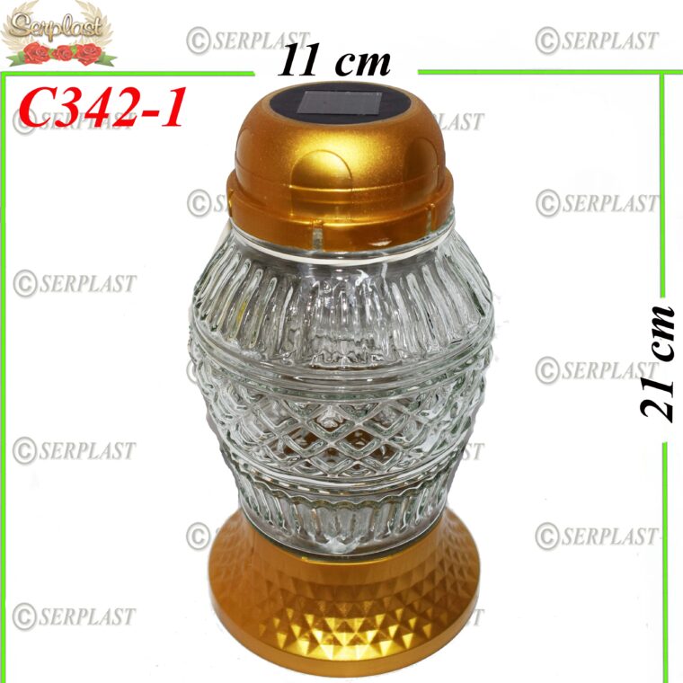 Candelă solar 17.5 lei (set de 6 buc), 21cm, C342-1 -w
