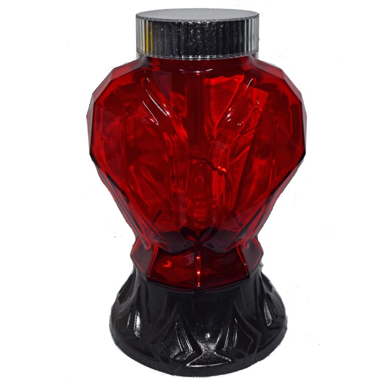 Candelă solara cu Led si inima 75 lei (set de 4 buc) 25 cm, C418-2