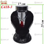 Candelă solara cu Led si inima 75 lei (set de 4 buc) 25 cm, C418-3 -w