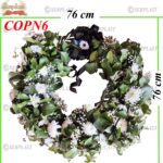 Coroane Naturala pe baza din Paie împodobit Ø60, COPN6 -w