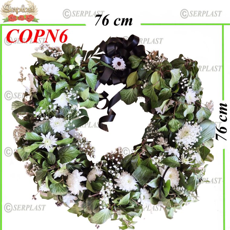 Coroane Naturala pe baza din Paie împodobit Ø60, COPN6 -w