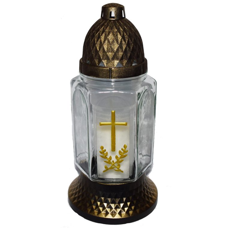 Candelă cruce 9.5 lei (set de 6 buc), 25cm, C164-1