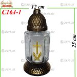 Candelă cruce 9.5 lei (set de 6 buc), 25cm, C164-1 -w