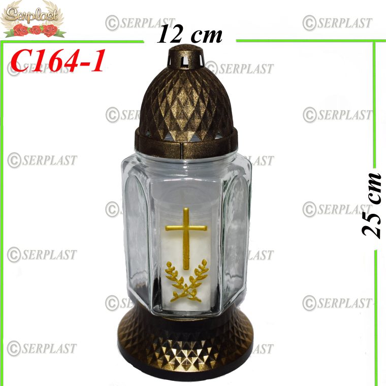Candelă cruce 9.5 lei (set de 6 buc), 25cm, C164-1 -w