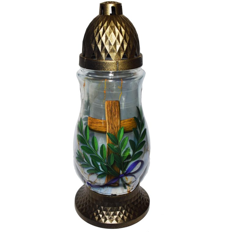 Candelă cu cruce 8.4 lei (set de 6 buc), 28cm, C140-2