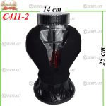 Candelă cu cruce in forma de inima cu Led 56 lei (set de 4 buc), 25cm, C411-2 -w