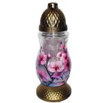 Candelă cu flori 8.4 lei (set de 6 buc), 28cm, C140-1