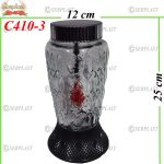 Candelă cu spiral cu Led 50 lei (set de 6 buc), 25cm, C410-3 -w