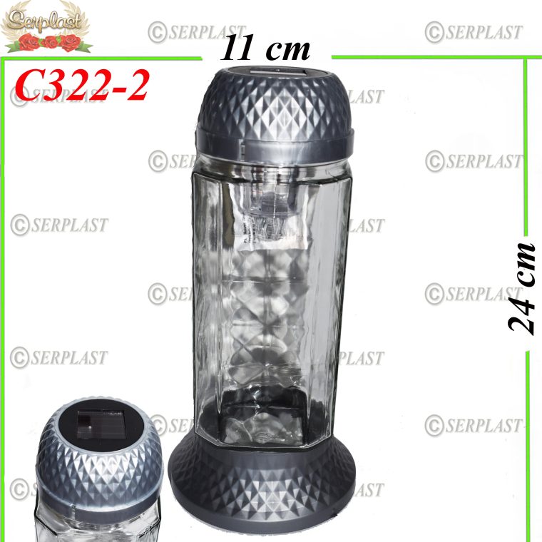 Candelă solar 16 lei (set de 6 buc), 24cm, C322-2 -w
