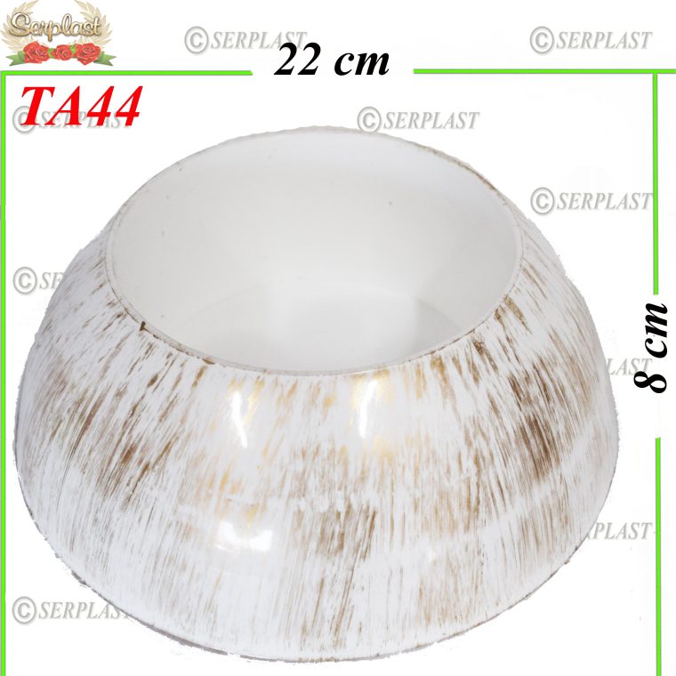 Oaza alb cu design auriu satirat, TA44 -w