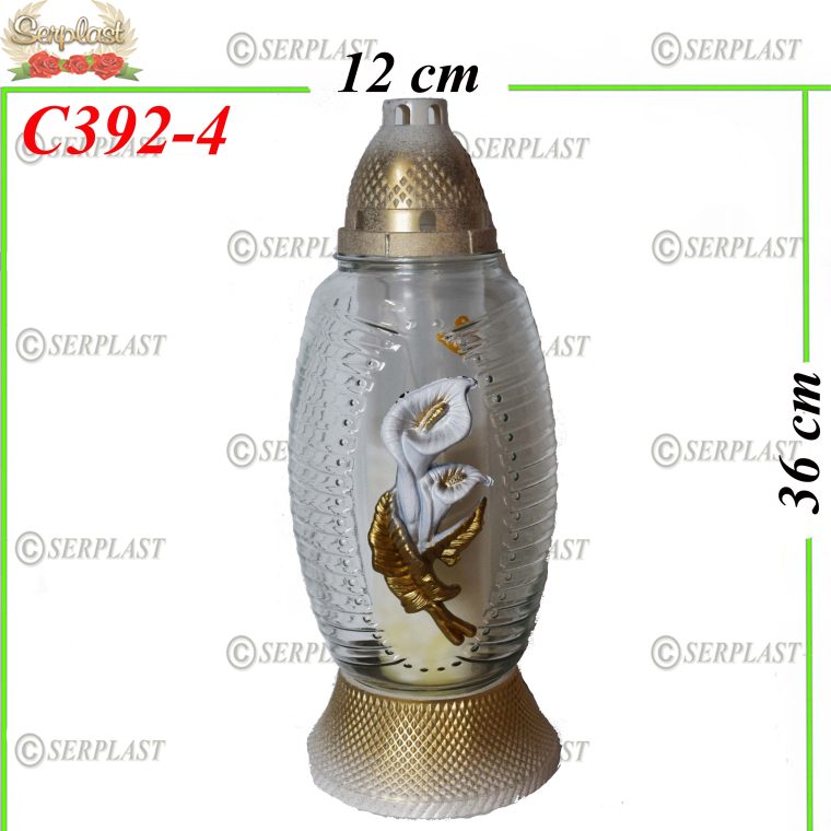 Candelă cu cale 24 lei (set de 6 buc) 36 cm, C392-4 -w