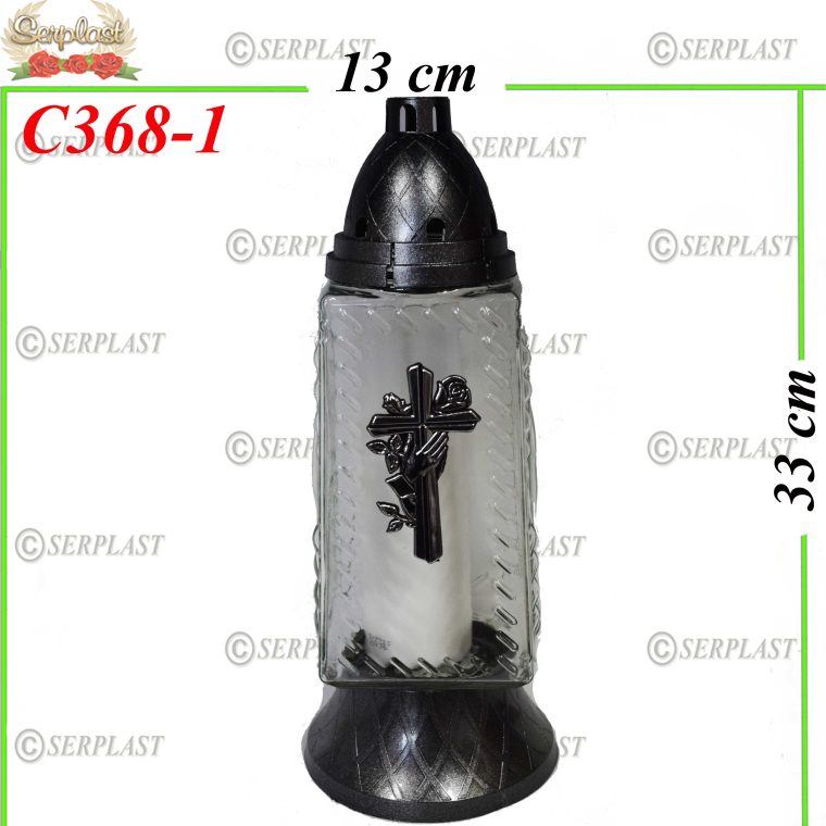 Candelă cu cruce 19.5 lei (set de 6 buc) 33 cm, C368-1 -w