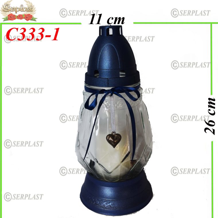 Candelă cu inimă 16.7 lei (set de 8 buc) 26 cm, C333-1 -w