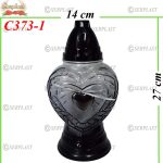Candelă cu inimă 20.5 lei (set de 6 buc) 27 cm, C373-1 -w