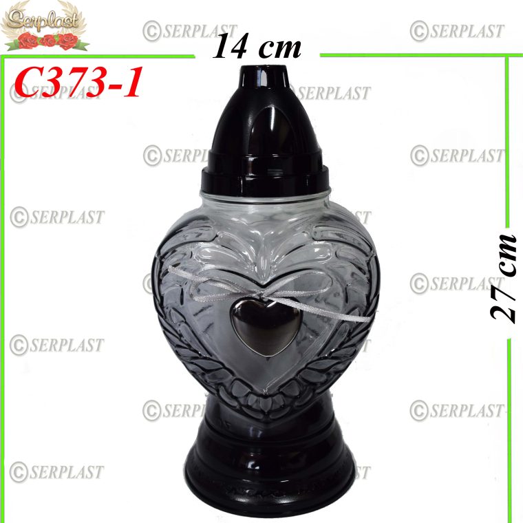 Candelă cu inimă 20.5 lei (set de 6 buc) 27 cm, C373-1 -w