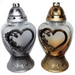 Candelă cu inimă, 32.5 lei (set de 3 buc) 34 cm, C404-4