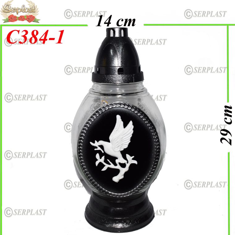 Candelă cu porumbel, 22.5 lei (set de 6 buc) 29 cm, C384-1 -w