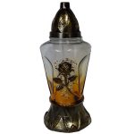 Candelă cu trandafir 16.5 lei (set de 6 buc) 30 cm, C331-1