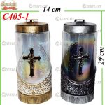 Felinar cu cruce, 34 lei, 29 cm, C405-1 -w