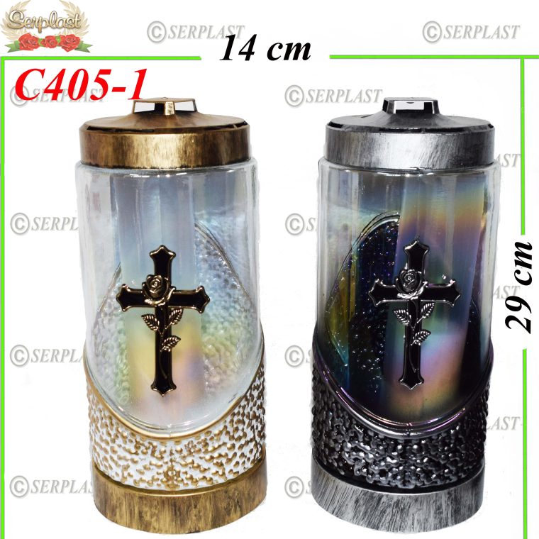 Felinar cu cruce, 34 lei, 29 cm, C405-1 -w